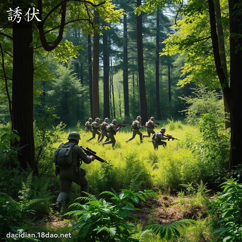 诱伏 - 国语大辞典配图