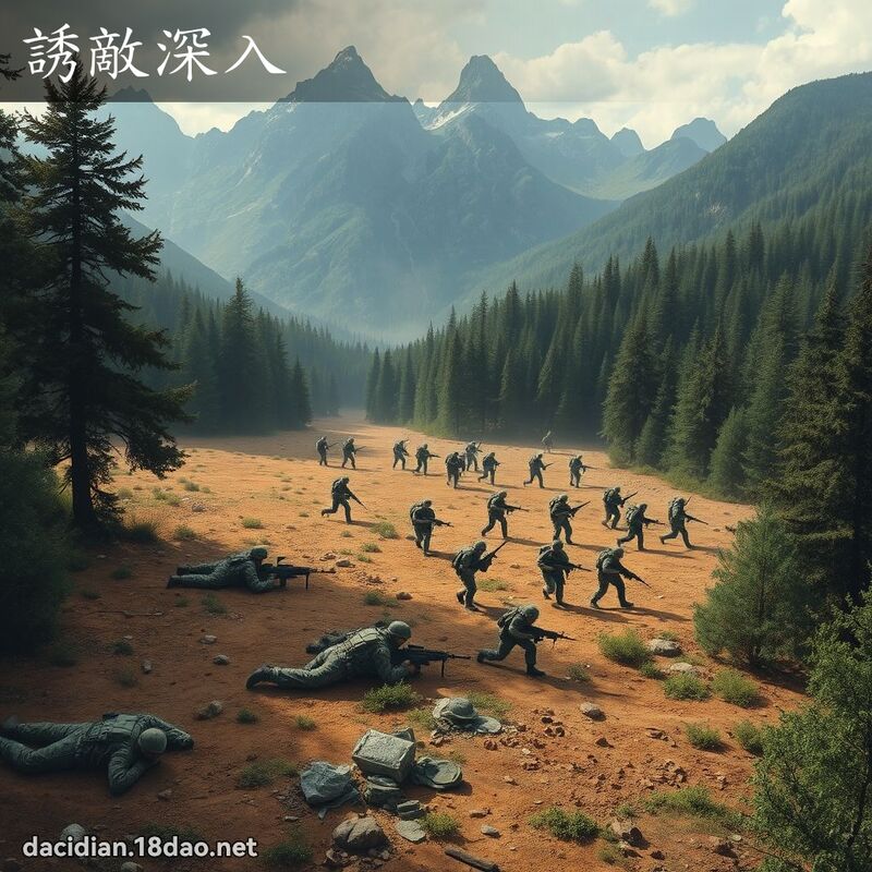 誘敵深入 - 國語大辭典配圖