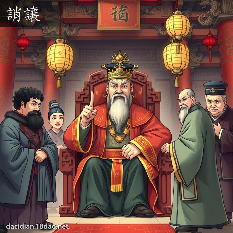 誚让 - 国语大辞典配图