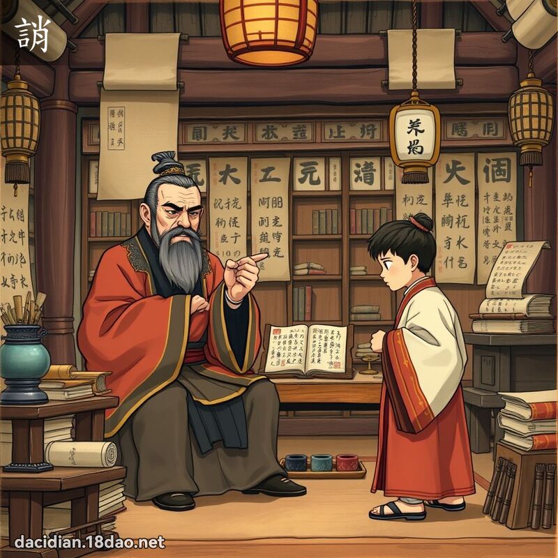 誚 - 國語大辭典配圖