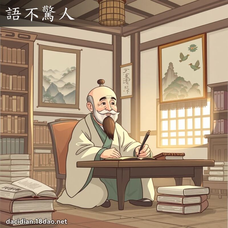 語不驚人 - 國語大辭典配圖