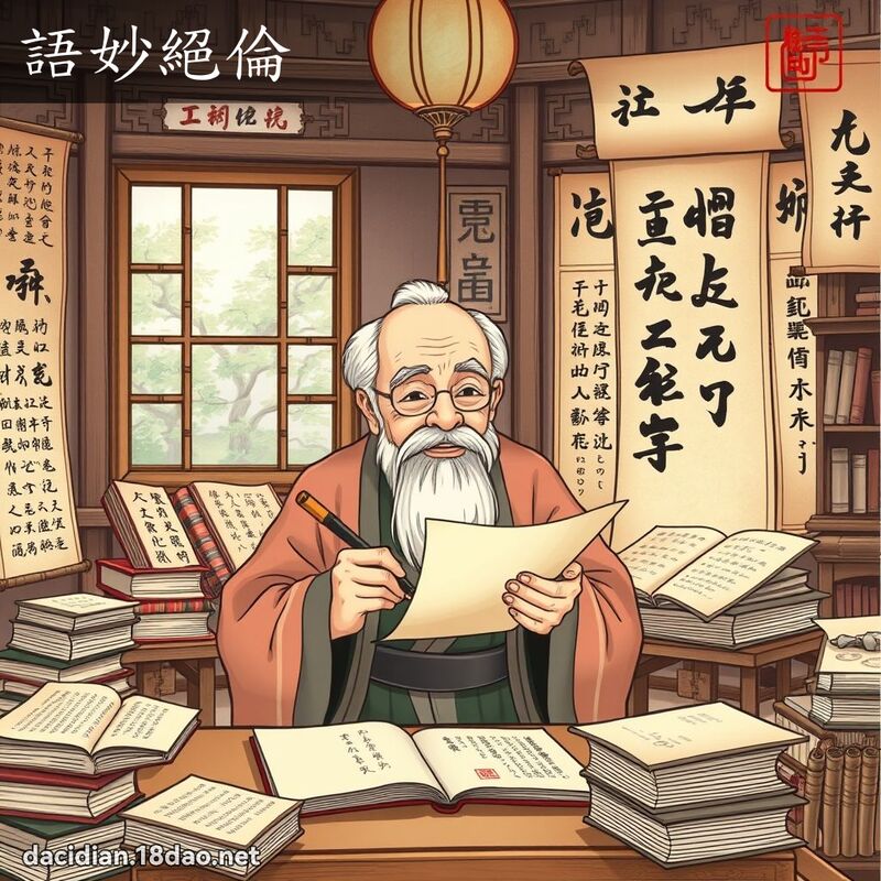语妙绝伦 - 国语大辞典配图