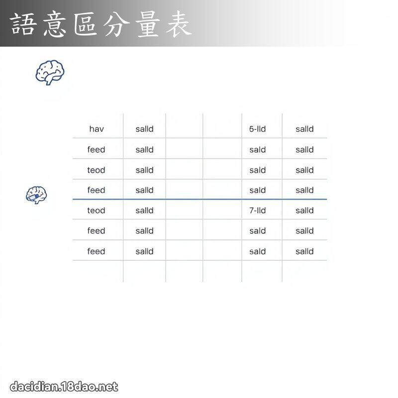 語意區分量表 - 國語大辭典配圖