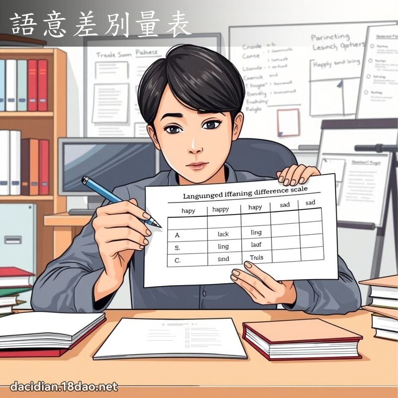 语意差別量表 - 国语大辞典配图