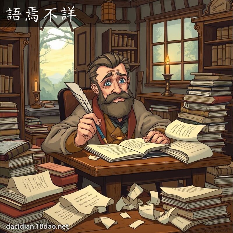 语焉不详 - 国语大辞典配图