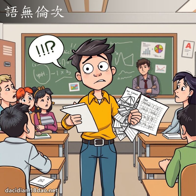 語無倫次 - 國語大辭典配圖