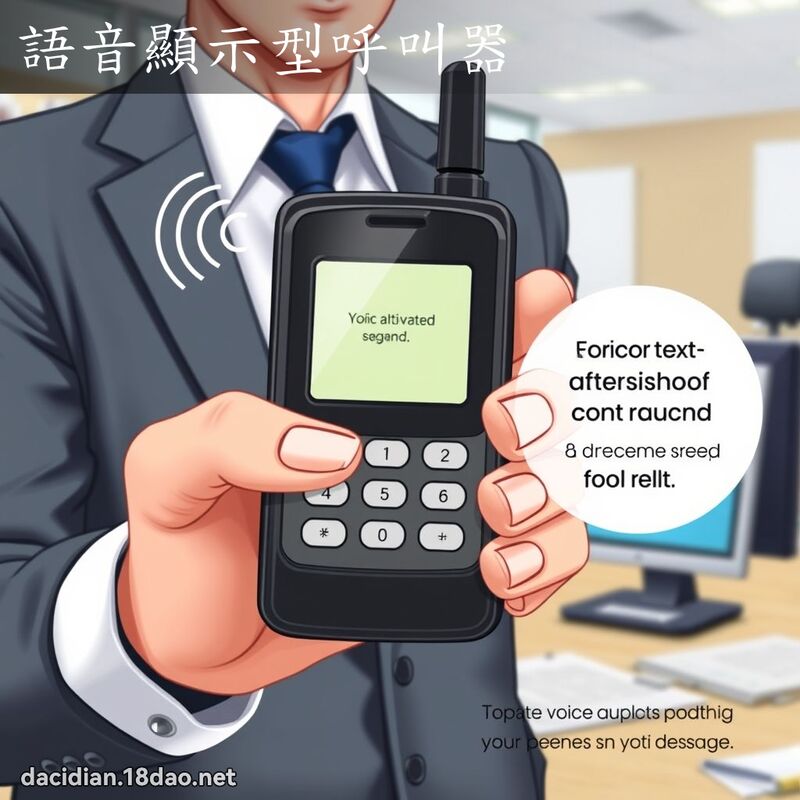 語音顯示型呼叫器 - 國語大辭典配圖