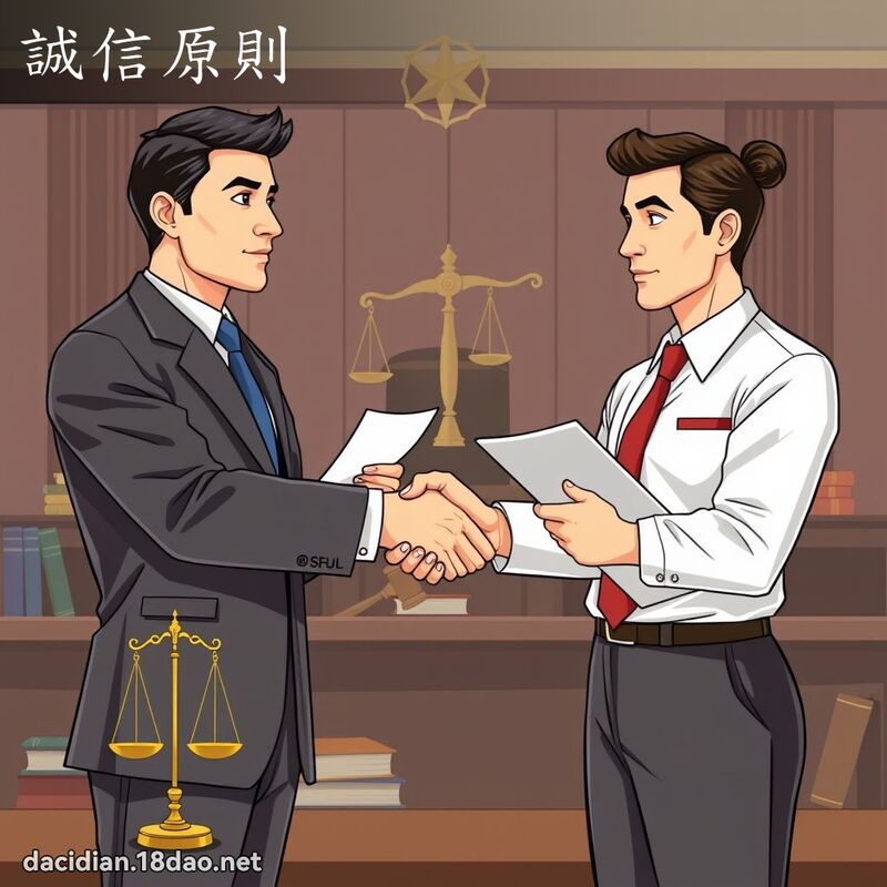 誠信原則 - 國語大辭典配圖