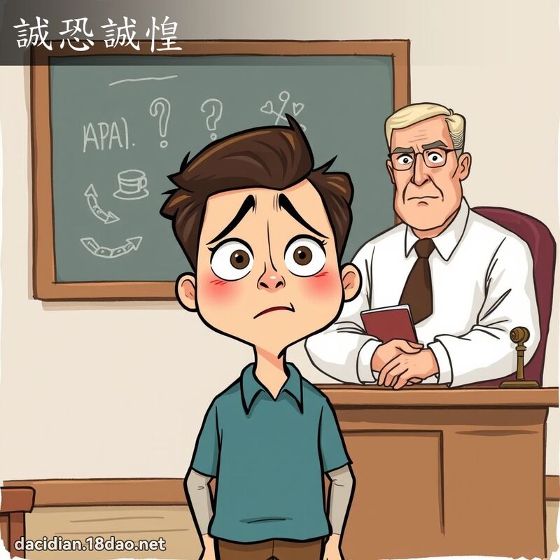 誠恐誠惶 - 國語大辭典配圖