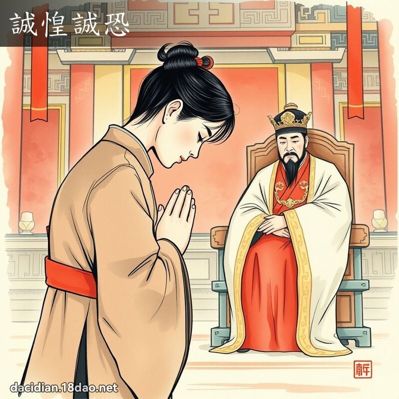 诚惶诚恐 - 国语大辞典配图