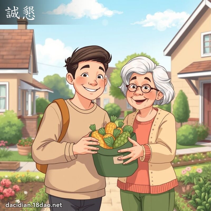 誠懇 - 國語大辭典配圖