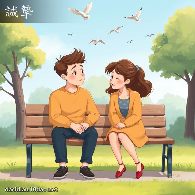 誠摯 - 國語大辭典配圖