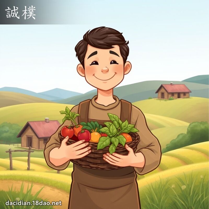 誠樸 - 國語大辭典配圖