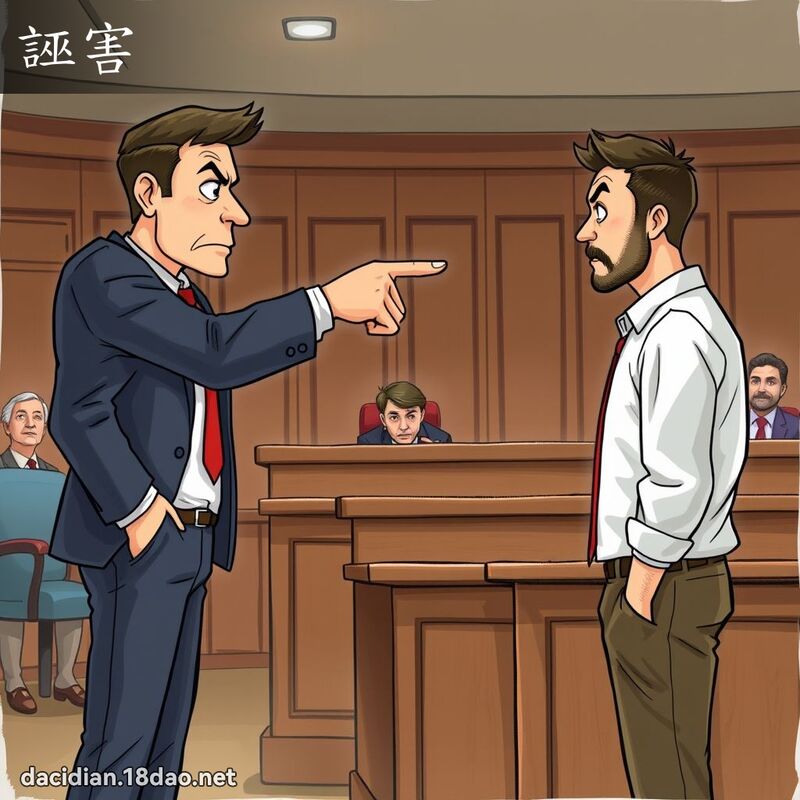 诬害 - 国语大辞典配图