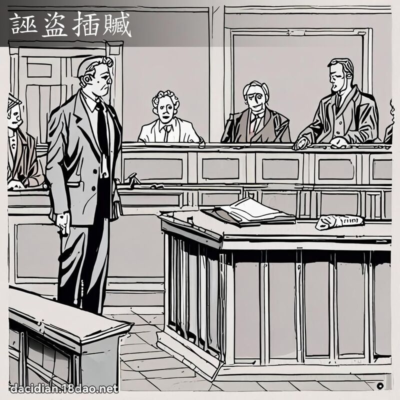 誣盜插贓 - 國語大辭典配圖
