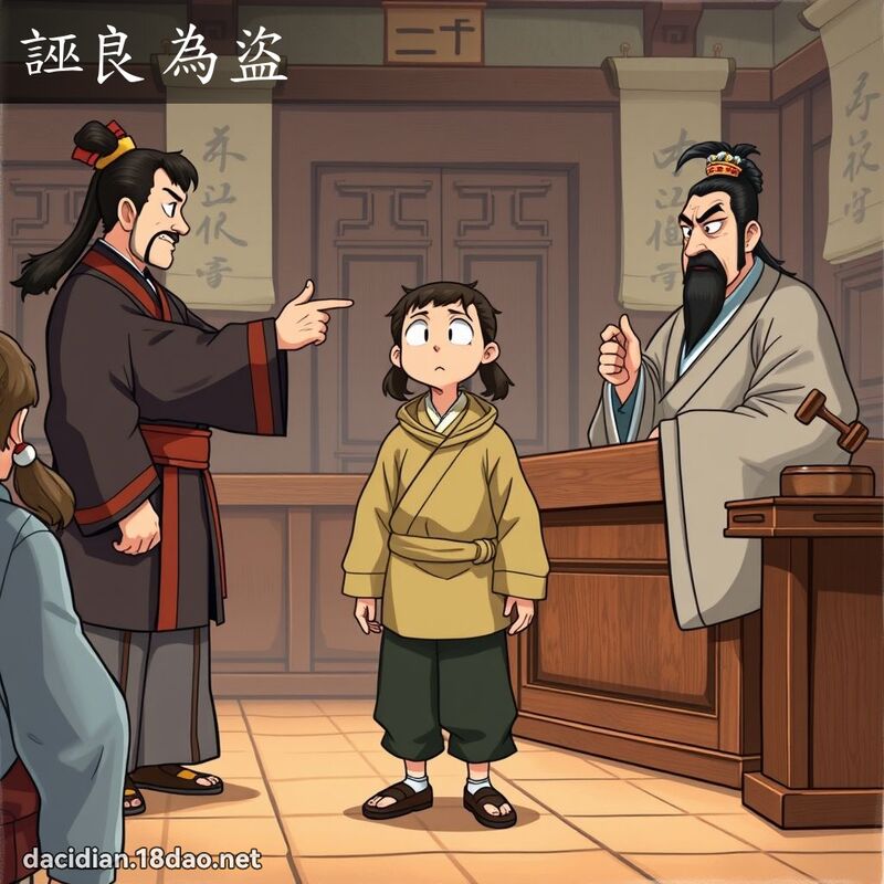 诬良为盗 - 国语大辞典配图