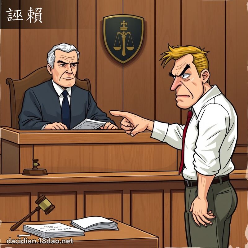 诬赖 - 国语大辞典配图