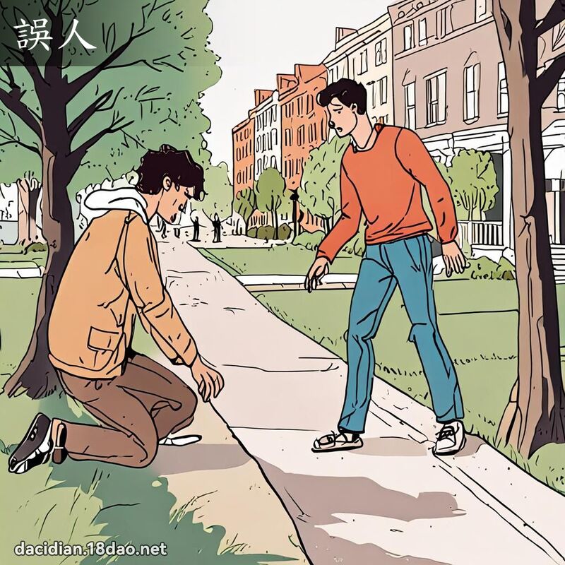 誤人 - 國語大辭典配圖