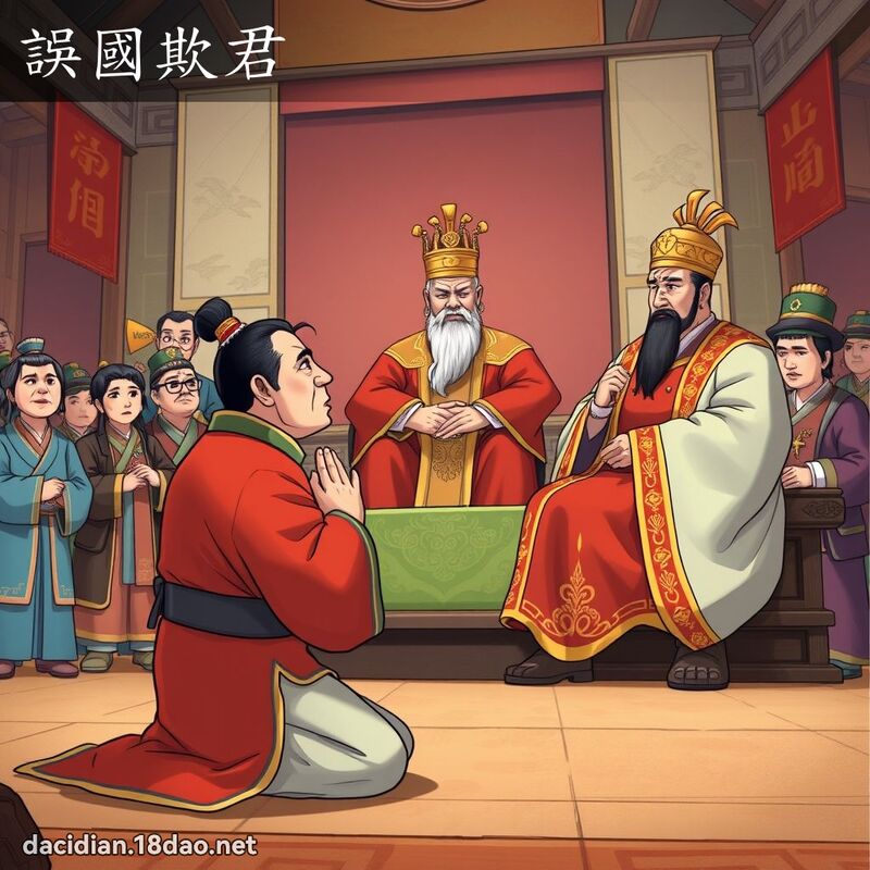 誤國欺君 - 國語大辭典配圖