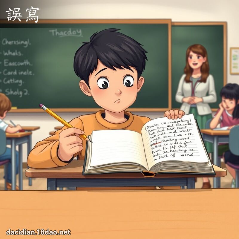 误写 - 国语大辞典配图