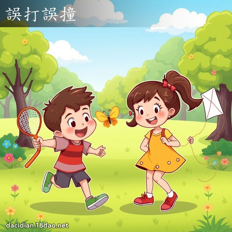 误打误撞 - 国语大辞典配图