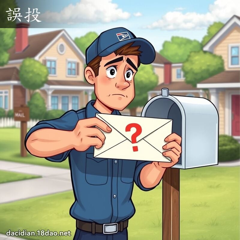 誤投 - 國語大辭典配圖