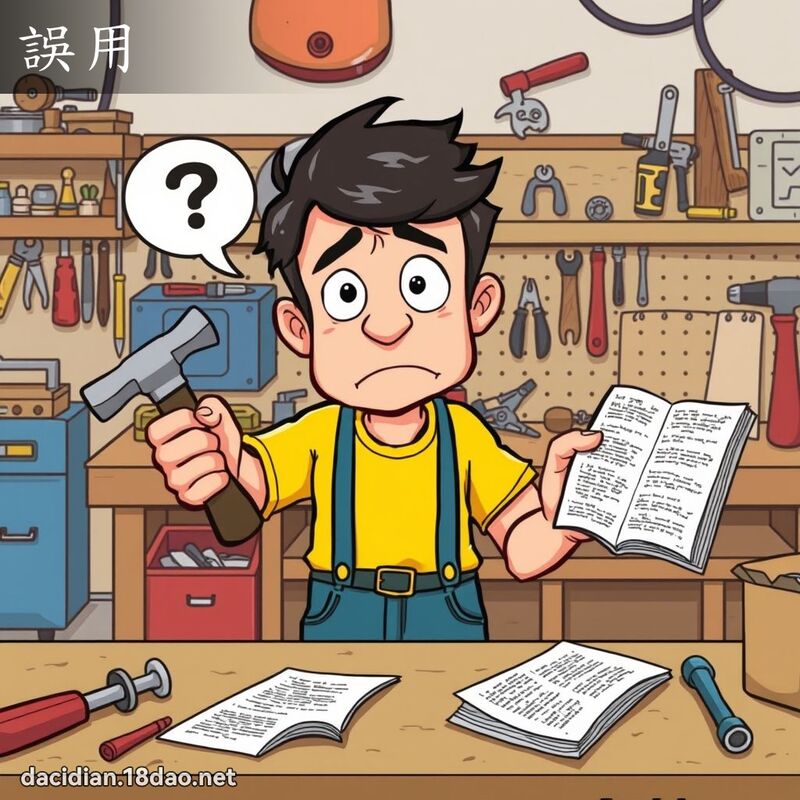 误用 - 国语大辞典配图