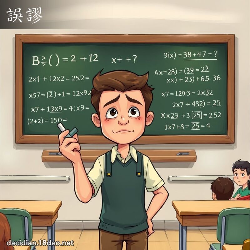 誤謬 - 國語大辭典配圖