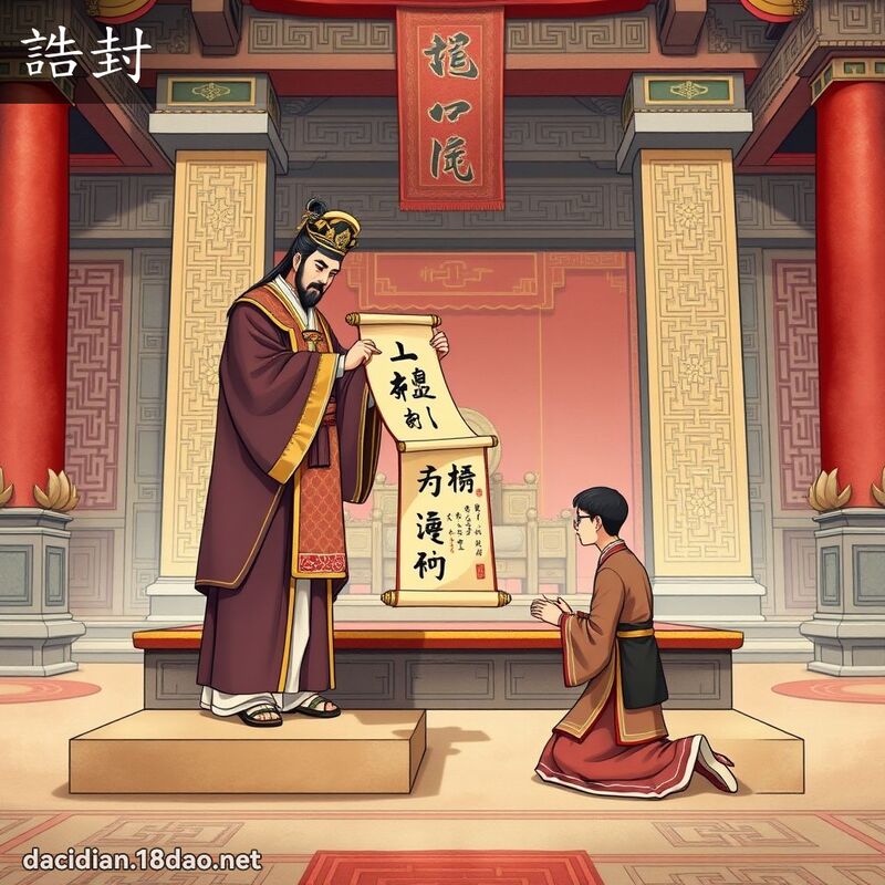 誥封 - 國語大辭典配圖