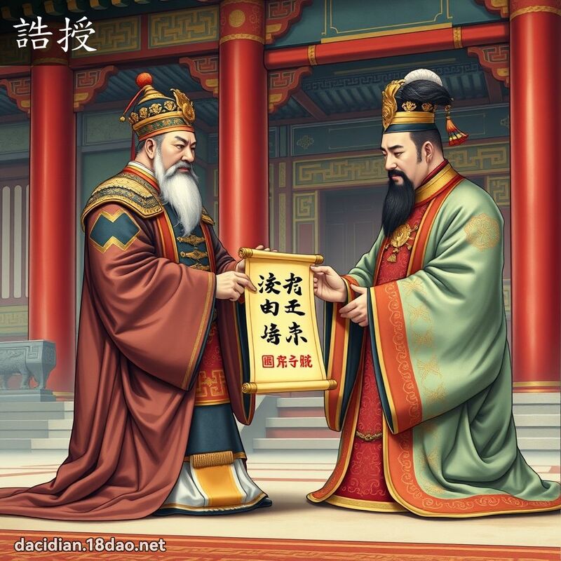誥授 - 国语大辞典配图