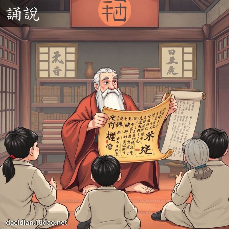 誦說 - 國語大辭典配圖