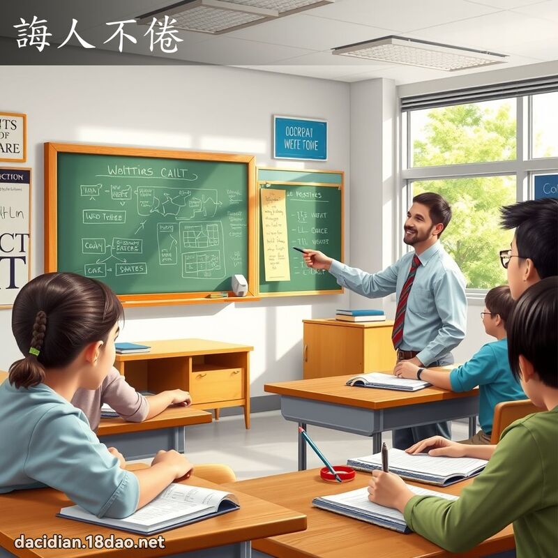誨人不倦 - 國語大辭典配圖