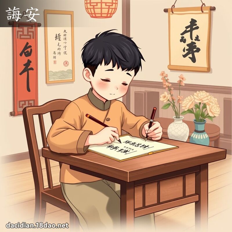 诲安 - 国语大辞典配图