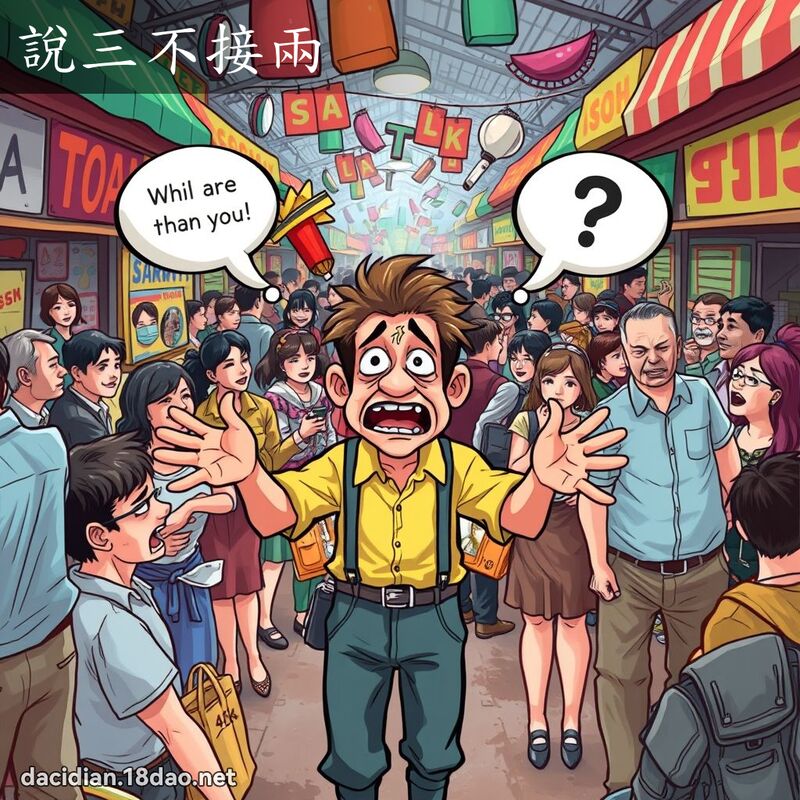 說三不接兩 - 國語大辭典配圖