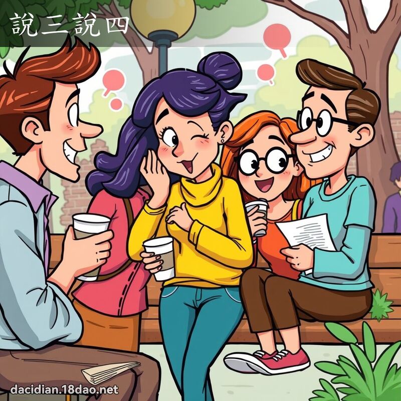 說三說四 - 國語大辭典配圖