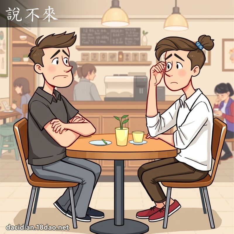 說不來 - 國語大辭典配圖