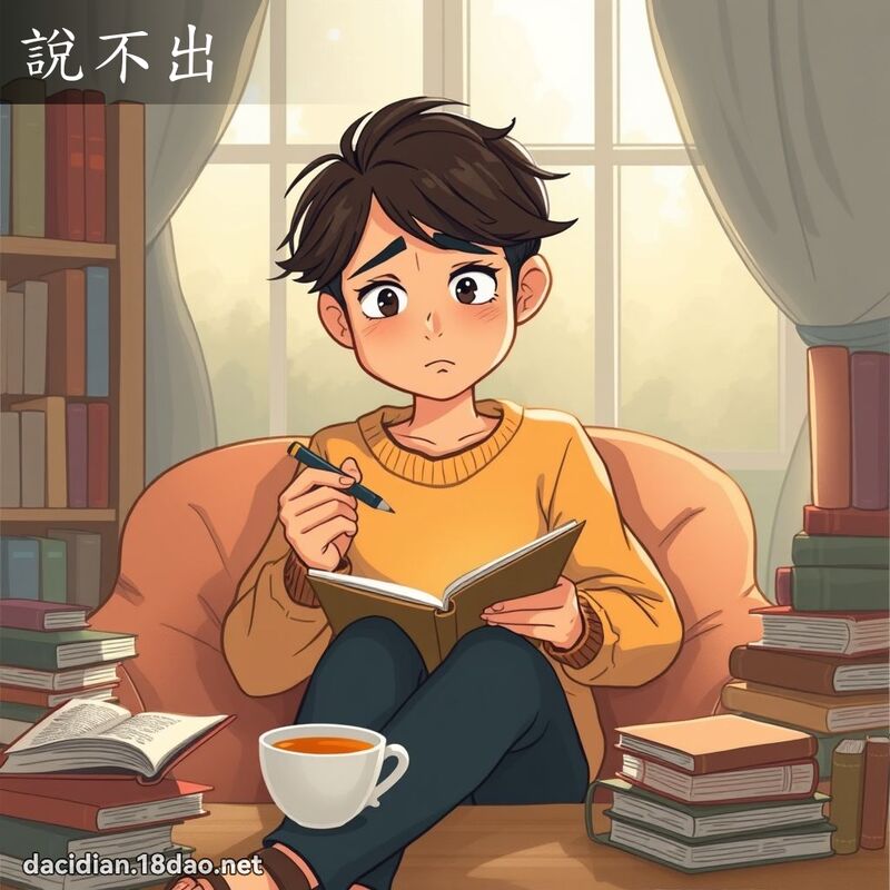 说不出 - 国语大辞典配图