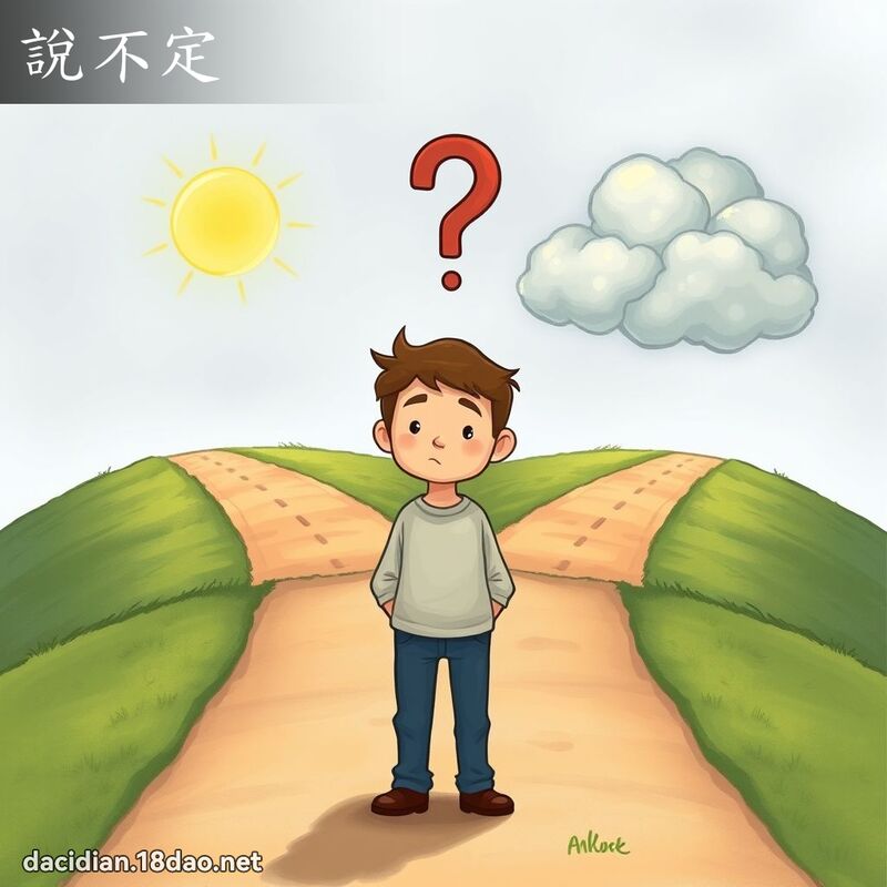 说不定 - 国语大辞典配图