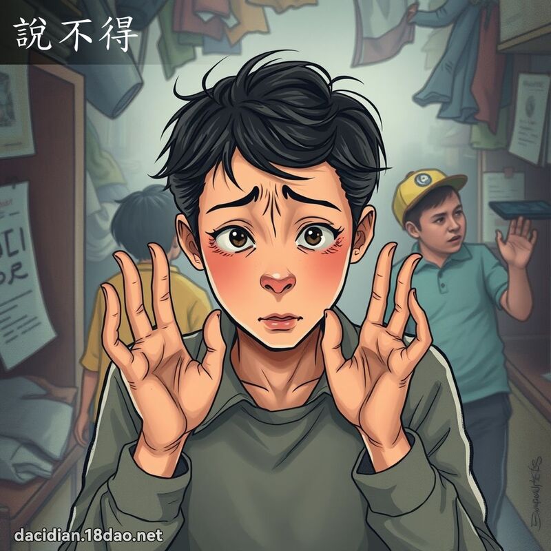 说不得 - 国语大辞典配图