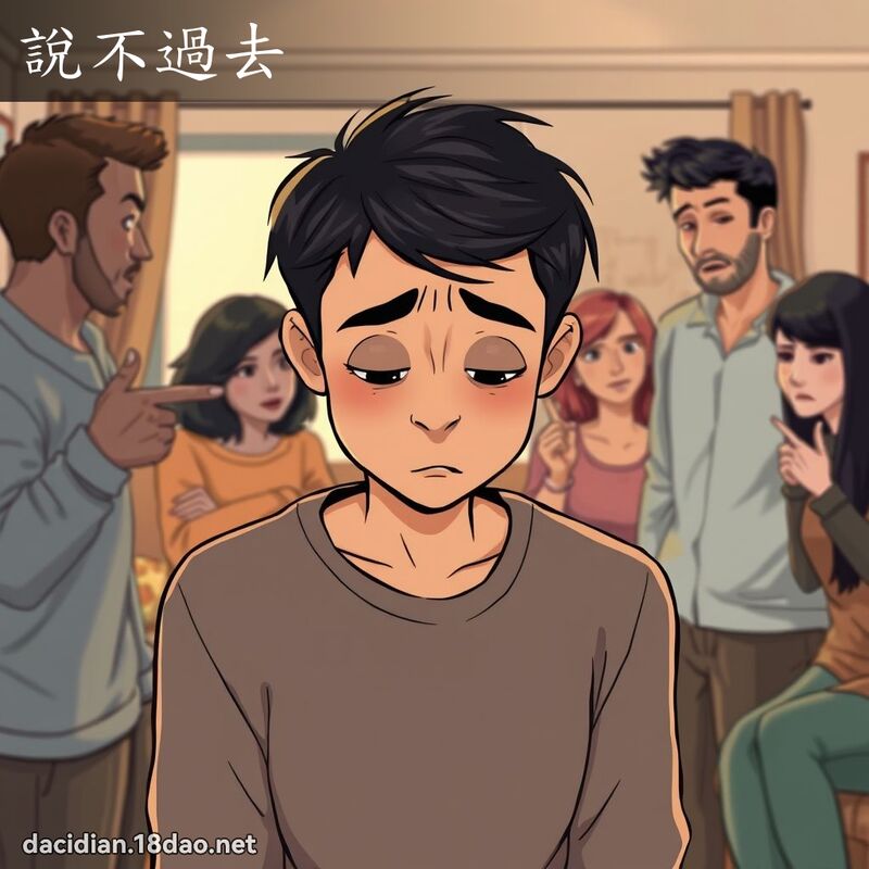 說不過去 - 國語大辭典配圖