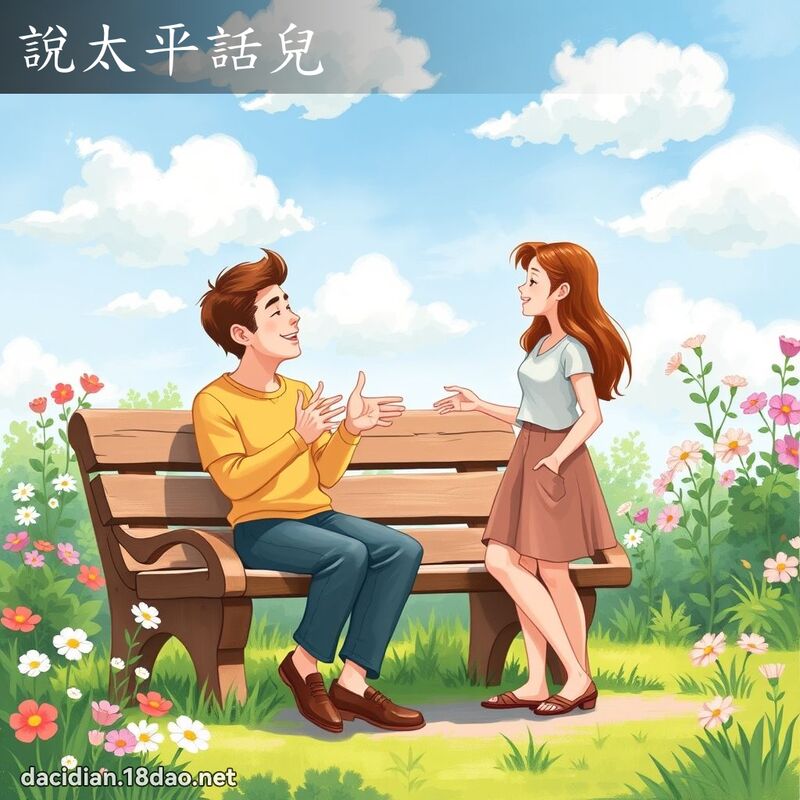 說太平話兒 - 國語大辭典配圖