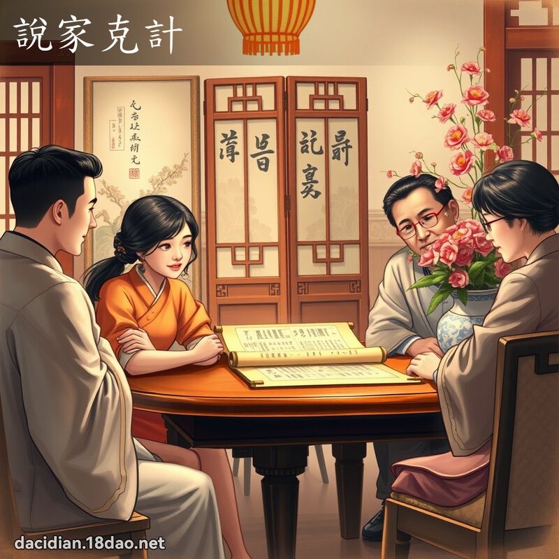 說家克計 - 國語大辭典配圖
