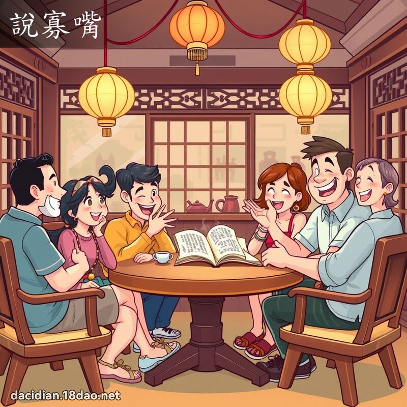 说寡嘴 - 国语大辞典配图