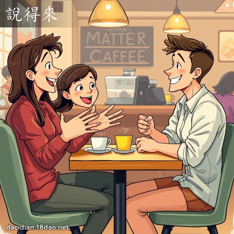 说得来 - 国语大辞典配图