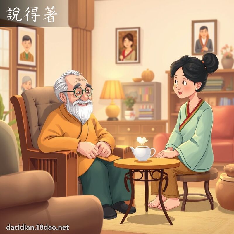 说得著 - 国语大辞典配图