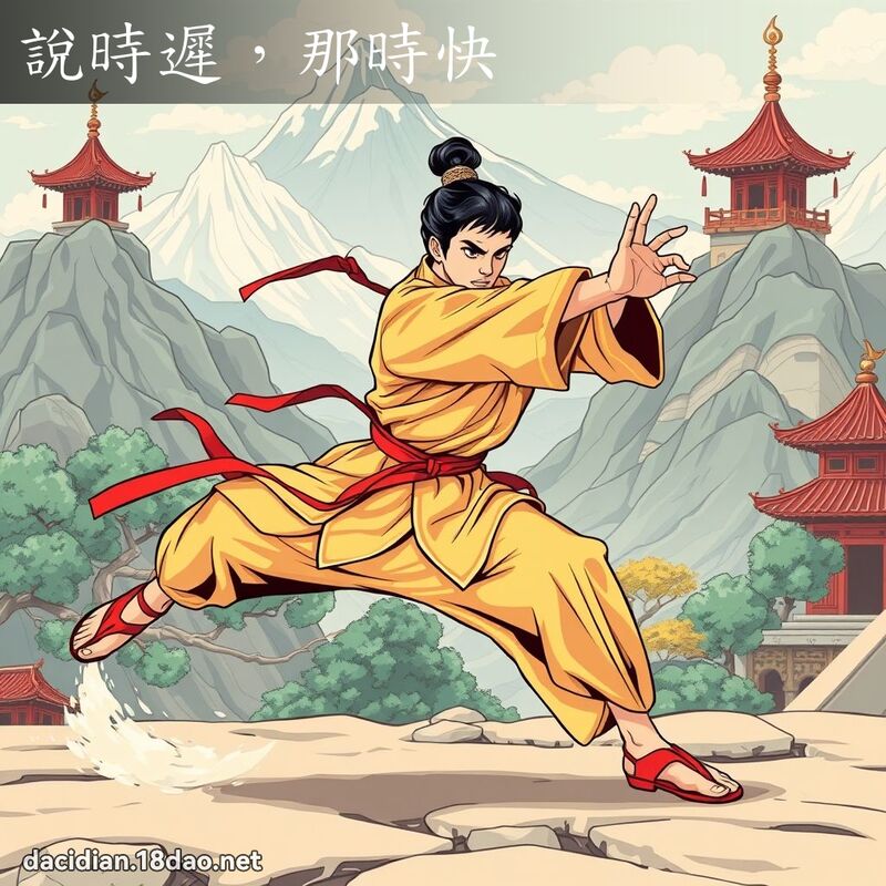 说时迟，那时快 - 国语大辞典配图