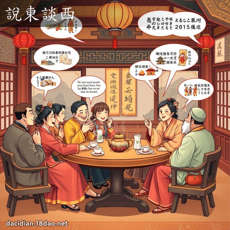 說東談西 - 國語大辭典配圖