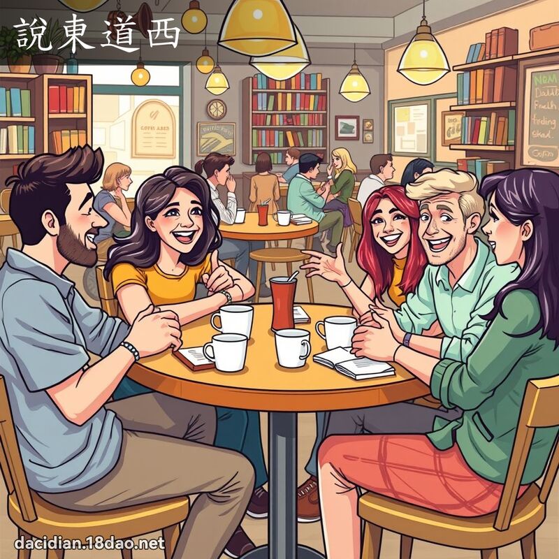 說東道西 - 國語大辭典配圖