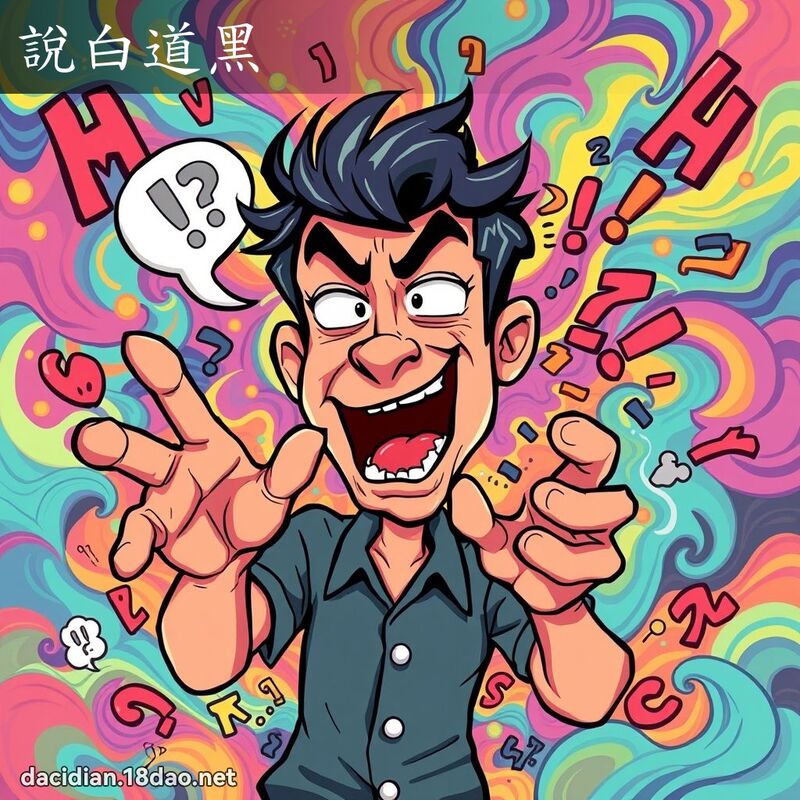 說白道黑 - 國語大辭典配圖