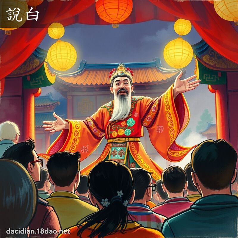 說白 - 國語大辭典配圖